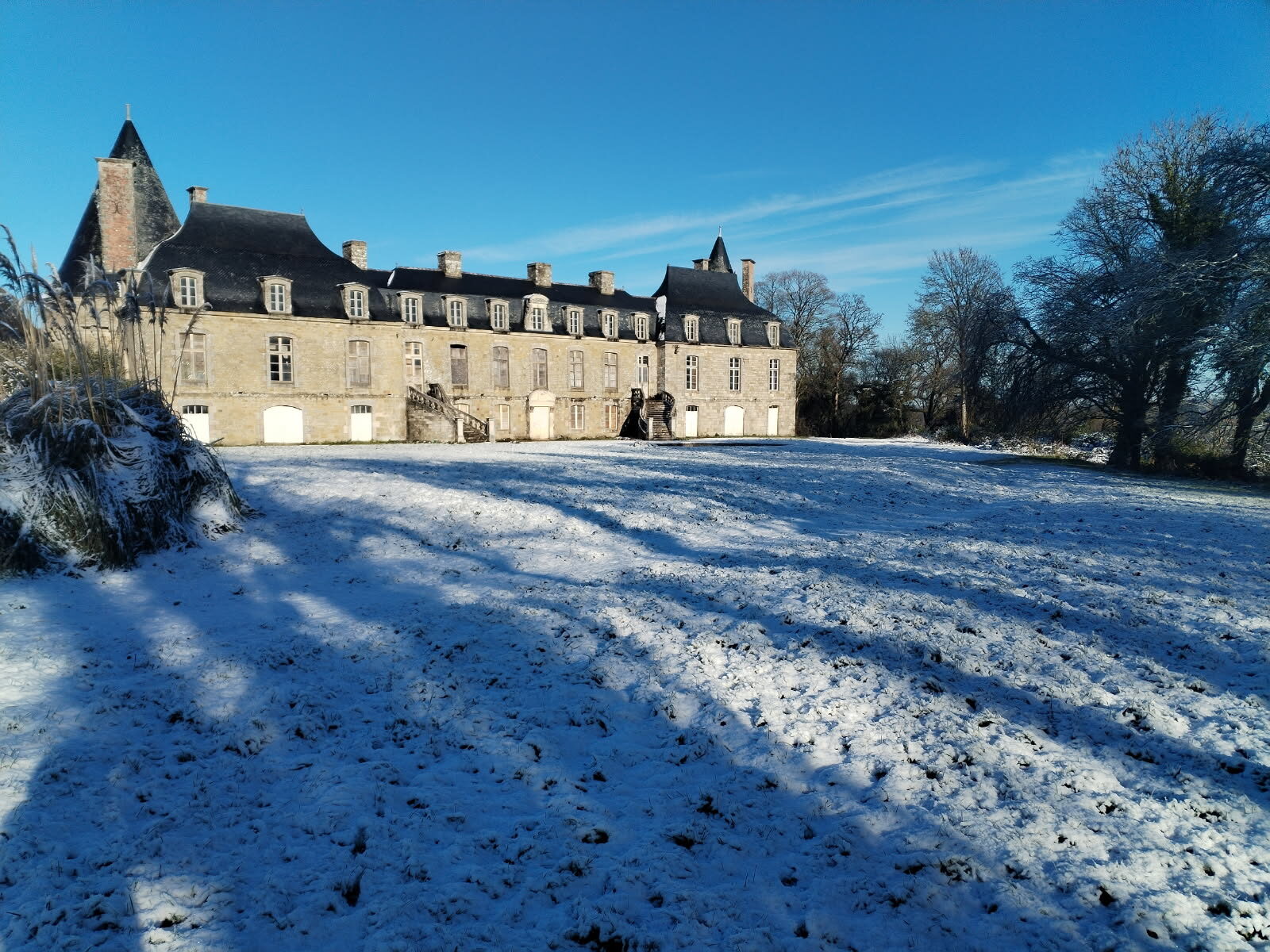 Le château sous la neige